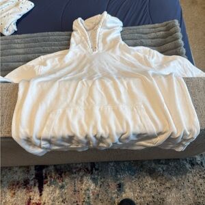 White Hoodie Sweatshirt